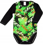 Body dla niemowląt - Body Długi rękaw AUTA Speed 100% Bawełna r 74 KLEKLE - miniaturka - grafika 1