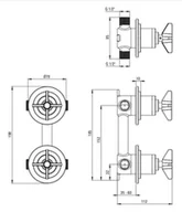 Zestawy prysznicowe - Deante Temisto Zestaw prysznicowy podtynkowy z deszczownicą chrom NAC09QT - miniaturka - grafika 1