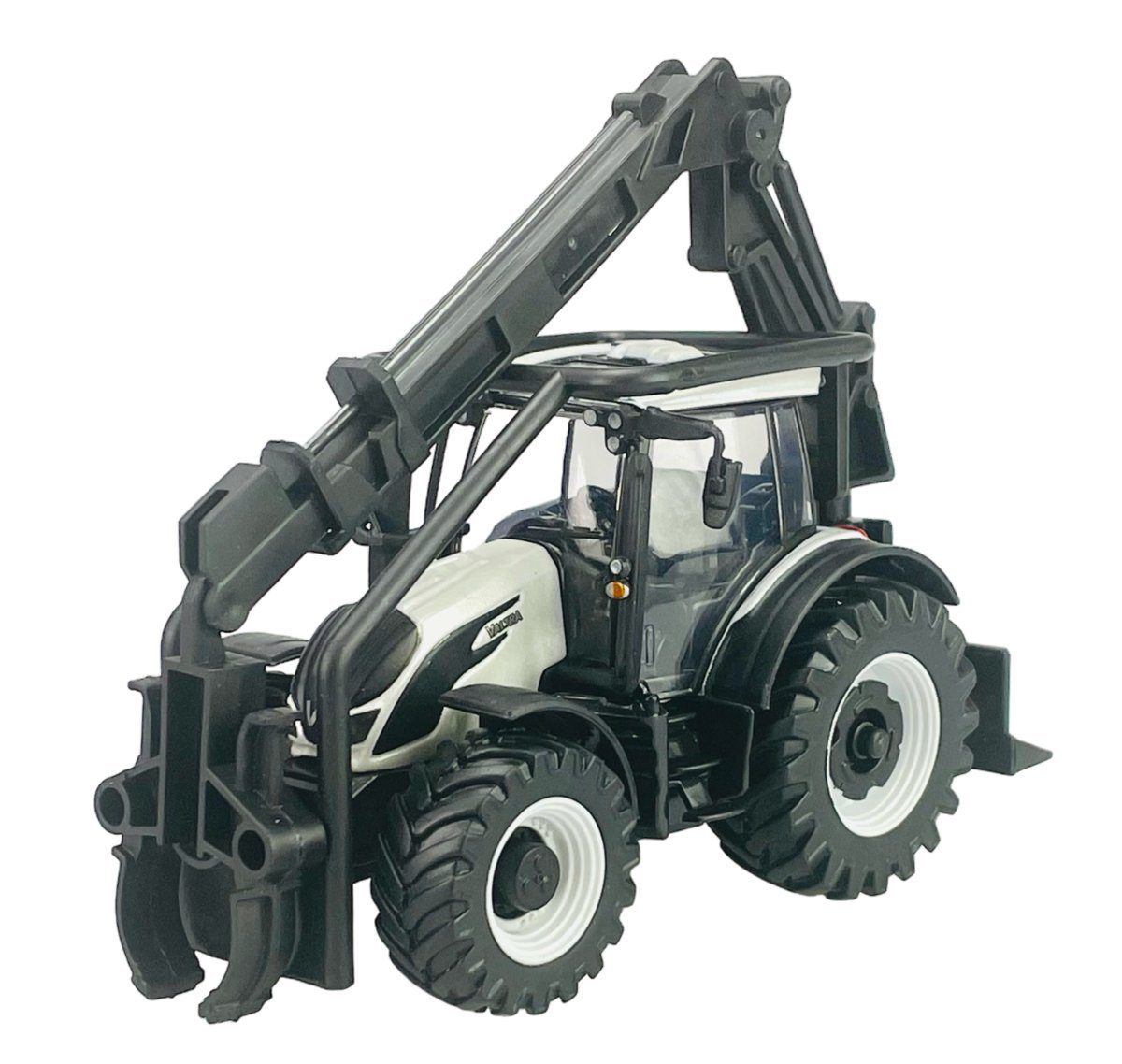 BBURAGO TRAKTOR VALTRA N174 10cm Z ŁADOWARKĄ DO DREWNA 31679