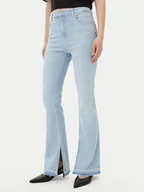 Spodnie damskie - BOSS Jeansy Rosa 50539642 Niebieski Bootcut Fit - miniaturka - grafika 1