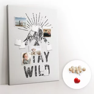 Planer na Ścianę XXL 100x140 cm + Pinezki Drewniane - Góry Stay Wild - Planery - miniaturka - grafika 1