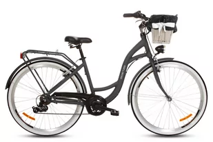 Goetze, Rower Miejski Mood 28" Alu 7 Biegów Grafitowy, Kosz - Rowery Goetze, Rower Miejski Mood 28" Alu 7 Biegów Grafitowy, Kosz - Rowery - miniaturka - grafika 1