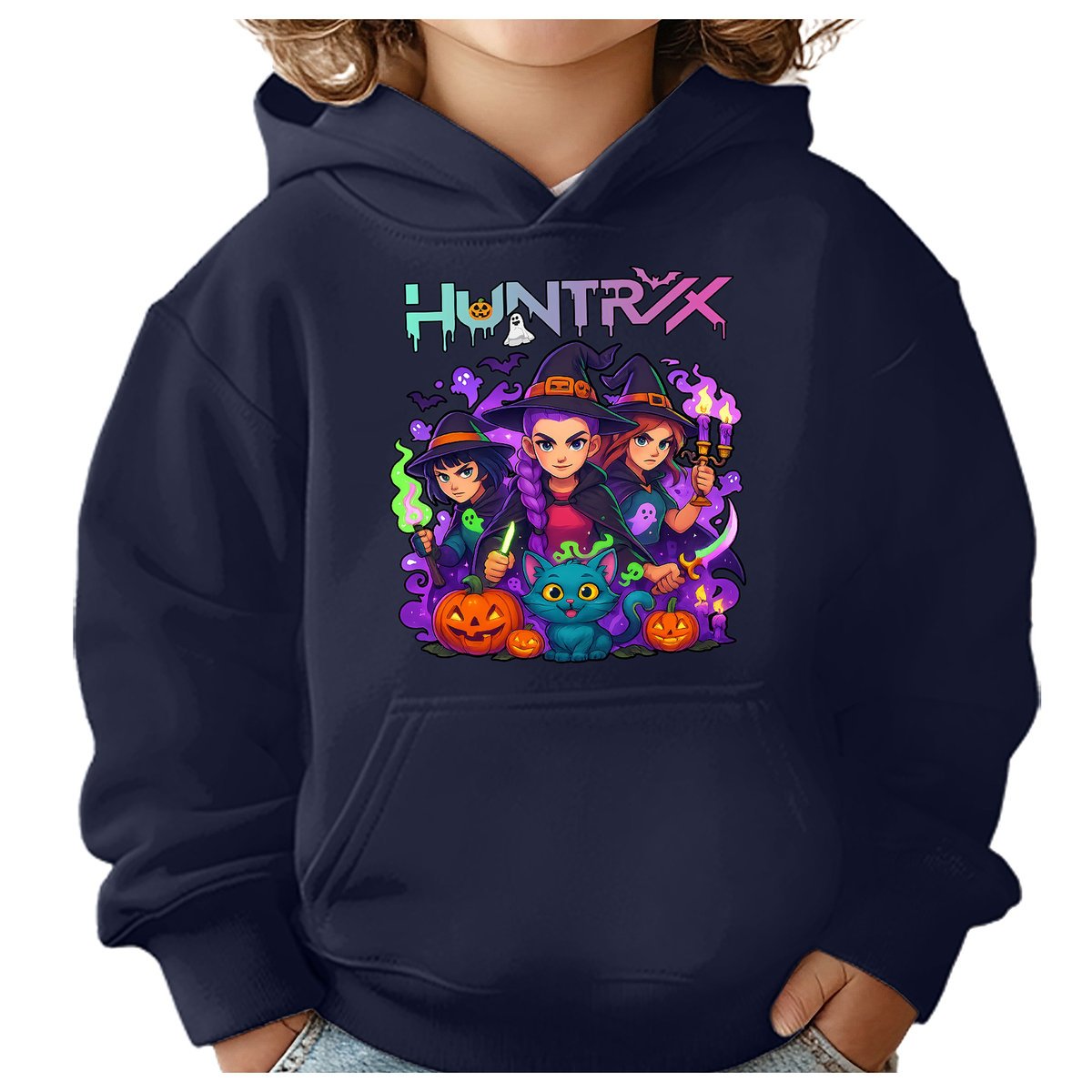 BLUZA DZIECIĘCA HUNTRIX HALLOWEEN 110-116 Z KAPTUREM BAWEŁNIANA JAKOŚĆ