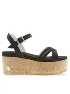 Sandały damskie - U.S. Polo Assn. Sandały Loren LOREN002 Czarny - miniaturka - grafika 1