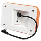 Akcesoria do tabletów i e-booków - Ładowarka USB podtynkowa z przewodem kątowym USB-C do tabletów naściennych - miniaturka - grafika 1