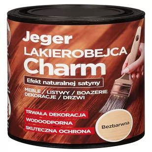 Lakierobejca Charm 0.75 l Bezbarwny Jeger 5904804901219 - Lakiery do drewna - miniaturka - grafika 1