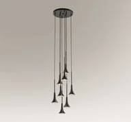 Lampy sufitowe - Shilo lampa wisząca LED Kanzaki 8x4,5W 430lm 3000K czarna 7942 - miniaturka - grafika 1