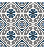 Płytki ceramiczne - GAYAFORES MUSA BLUE  33,15X33,15 PŁYTKI - miniaturka - grafika 1