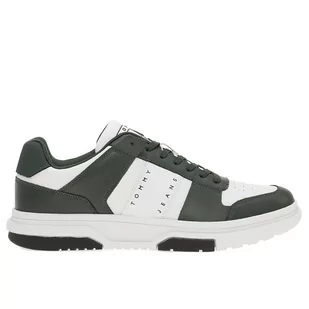 Buty Tommy Jeans TJM Leather Cupsole 2.0 EM0EM01283-0K4 - białe - Buty sportowe męskie - miniaturka - grafika 4