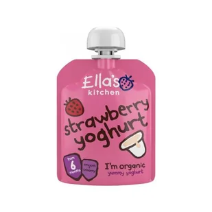 Ella's Kitchen BIO Truskawki z jogurtem, 90g - Desery dla dzieci - miniaturka - grafika 1