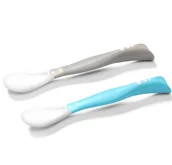 Gryzaki dla dzieci - BABYONO Babyono łyżeczki plastyczne dla niemowląt x 2 szt 1066/01 - miniaturka - grafika 1