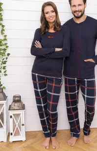 Izera piżama damska dł.dł., Kolor granatowy-wzór, Rozmiar M, Italian Fashion - Primodo.com - Piżamy damskie - miniaturka - grafika 1