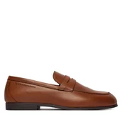 Półbuty męskie - Lordsy Tommy Hilfiger Flexible Slim FM0FM05849 Brązowy - miniaturka - grafika 1