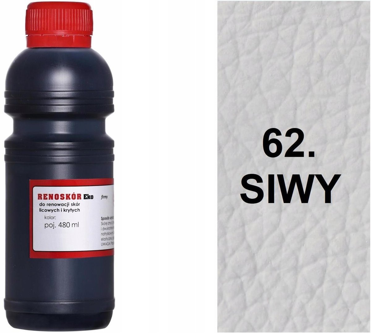 G12-85 SIWY 62 RENOSKÓR FARBA DO SKÓRY RENOWATOR KOLORU LAKIER WILBRA SIWA