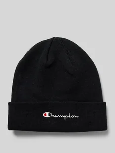 Czapka beanie z wyhaftowanym logo - Czapki męskie - miniaturka - grafika 1