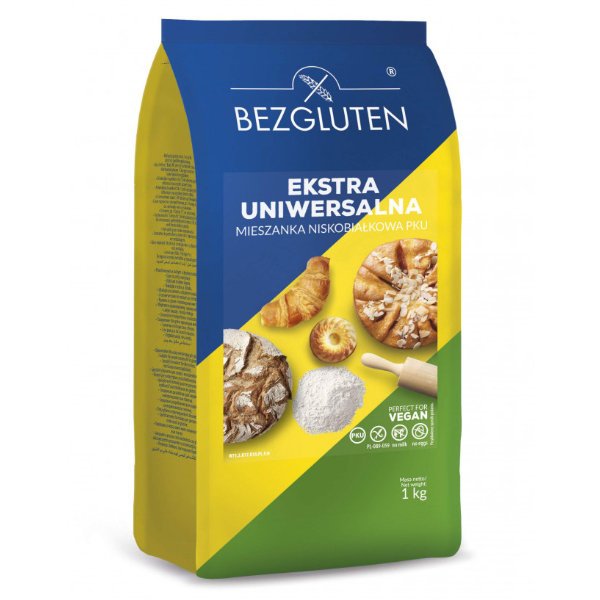 Extra uniwersalna mieszanka niskobiałkowa PKU 1kg Bezgluten