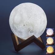 Lampy stojące - Grundig Lampka Nocna Led Księżyc 3D 19cm - miniaturka - grafika 1