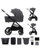 Wózki dziecięce - Kinderkraft Nea 2 Wózek głęboko-spacerowy Deep grey - miniaturka - grafika 1
