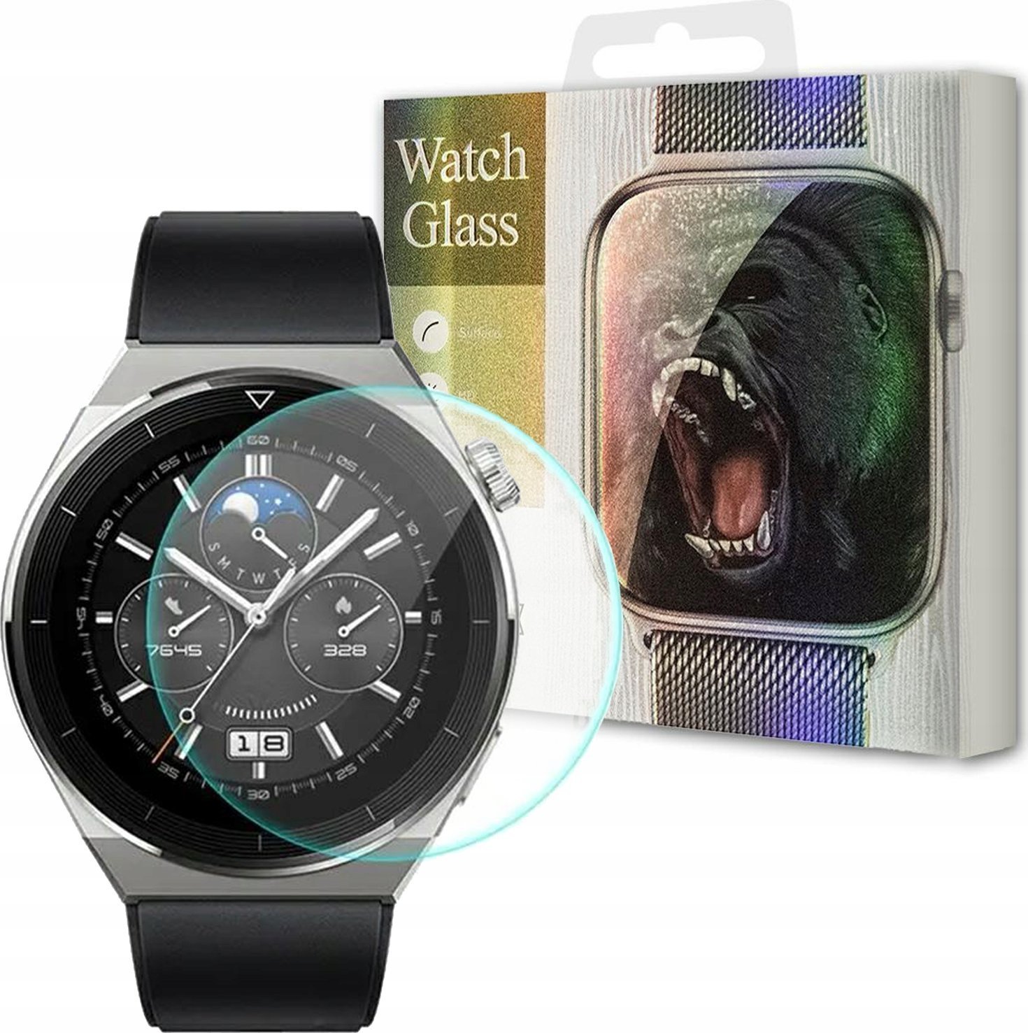 Hello Case SZKŁO HARTOWANE SZKIEŁKO OCHRONNE DO SMARTWATCH NA EKRAN 38MM UNIWERSALNE