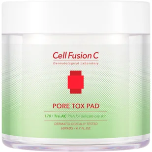 Cell Fusion C Pore Tox Pad, Płatki oczyszczające do twarzy, 60szt - Chusteczki do demakijażu - miniaturka - grafika 1