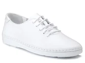 Półbuty damskie - Buty damskie skórzane białe sznurowane lekkie Loretta Vitale 221-38 - miniaturka - grafika 1