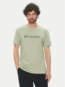 Koszulki męskie - Columbia T-Shirt Csc Basic Logo™ 1680053 Zielony Regular Fit - miniaturka - grafika 1