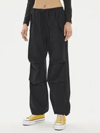 Spodnie damskie - Converse Spodnie materiałowe W Parachute Pant 10026399-A01 Czarny Loose Fit - miniaturka - grafika 1
