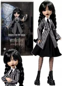 Lalki dla dziewczynek - Lalka Wednesday Addams w szkolnym mundurku kolekcjonerska Monster High - miniaturka - grafika 1