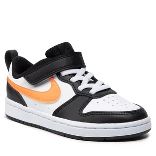 Buty dla chłopców - Buty Nike - Court Borough Low 2 (PSV) BQ5451 115 White/Total Orange/Black - grafika 1