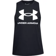 Koszulki i topy damskie - Under Armour, Top sportowy damski, Live Sportstyle Graphic Tank, 1356297-001, Czarny, Rozmiar S - miniaturka - grafika 1