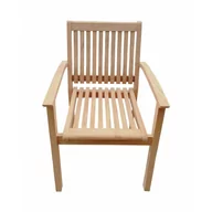 Fotele i krzesła ogrodowe - TECTONA - drewniany fotel ogrodowy z drewna tekowego - OSTATNIA SZTUKA (N388) - miniaturka - grafika 1