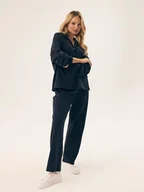 Spodnie damskie - Spodnie damskie Ramu Esotiq navy L - miniaturka - grafika 1