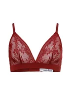 Biustonosze - Tommy Hilfiger Biustonosz damski na fiszbinach Kobiety Koronka czerwony jednolity, S - miniaturka - grafika 1
