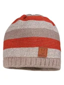 Czapeczki dla niemowląt - MaxiMo Czapka w kolorze czerwono-szarym - miniaturka - grafika 1