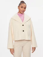 Płaszcze damskie - Noisy May Płaszcz przejściowy Halston 27028853 Beżowy Loose Fit - miniaturka - grafika 1