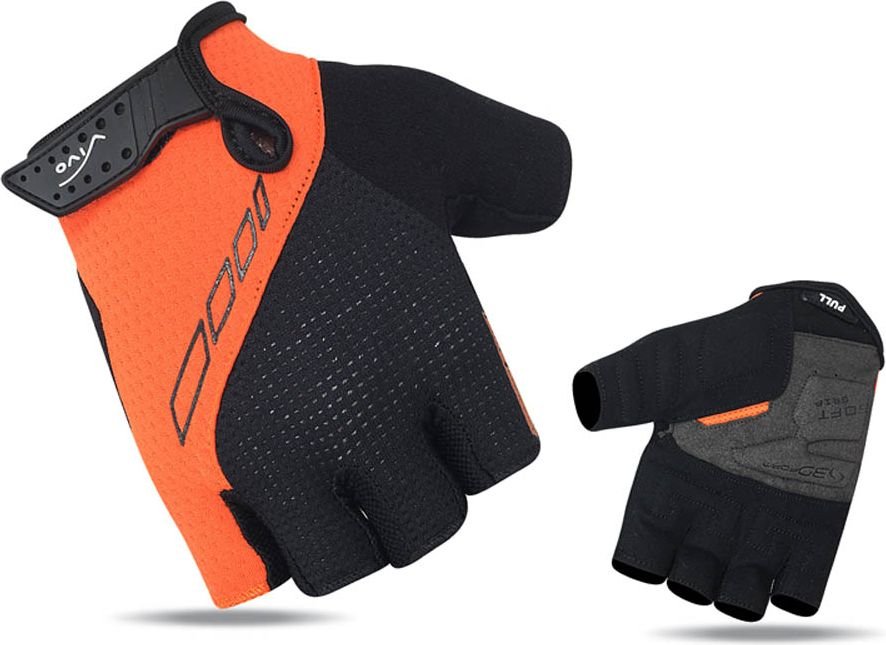 Vivo Rękawiczki rowerowe SB-01-7001-C czarno-pomarańczowe r. XXL 4962489