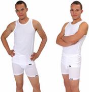 Koszulki sportowe męskie - COOL podkoszulek - męski .XS .biały - miniaturka - grafika 1