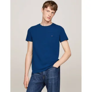 Tommy Hilfiger T-shirt | Slim Fit | stretch - Koszulki męskie - miniaturka - grafika 1