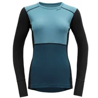 Bielizna sportowa damska - DEVOLD Lauparen Merino 190 Shirt Woman moon/ink/flood M - miniaturka - grafika 1