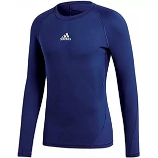 Bluzy dla chłopców - adidas Adidas Alpha Skin Training Shirt dziecięcy, niebieski, 164 CW7322 - grafika 1