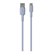 Kable USB - Puro ICON Soft PUUSBCICONLBLUE  USB-A do USB-C - 1,5m - niebieski - miniaturka - grafika 1