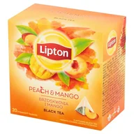 Herbata - Herbata czarna aromatyzowana Lipton Brzoskwinia i Mango 20x1,8g - miniaturka - grafika 1