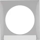 Klawisze i ramki - Berker Integro  Flow Berker Ramka potrójna 1-krotna z polem opisowym, szary, połysk - miniaturka - grafika 1