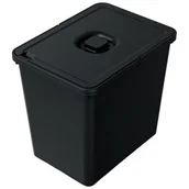 Kosze na śmieci - Kosz na śmieci KEDEN Systema Basic Flap NKS23W-S411 23L Czarny - miniaturka - grafika 1