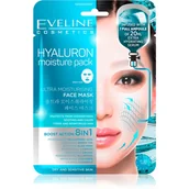 Maseczki do twarzy - Eveline Cosmetics Cosmetics Hyaluron Moisture Pack nawilżająca maseczka - miniaturka - grafika 1