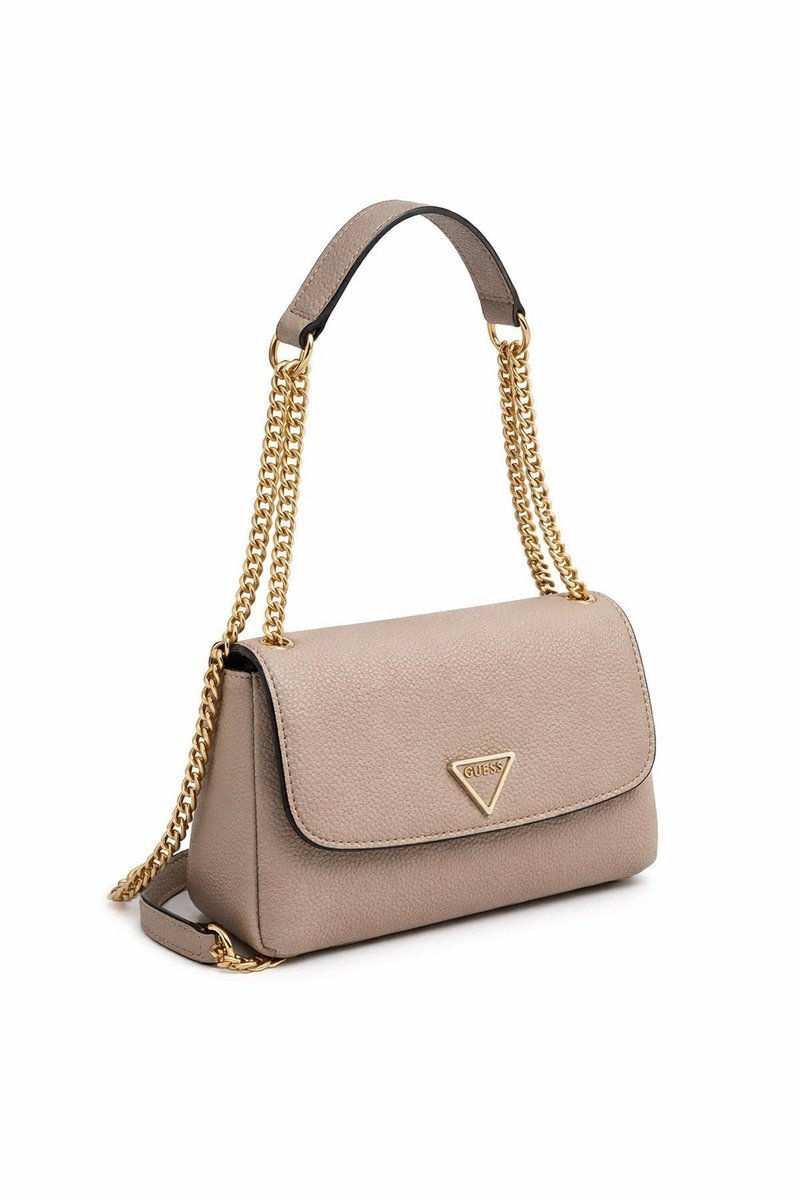 GUESS DAMSKA TOREBKA BEŻOWA MAŁA NA ZAMEK 22x14x5 1I3A