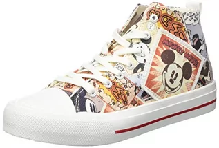 Botki damskie - Desigual kolorowy botki trampki Shoes Beta Mickey - 39 21SSKA14/9019-39 - grafika 1