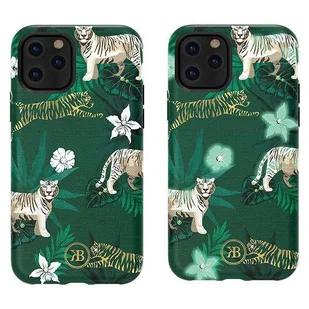 Kingxbar Forest świecące w ciemności etui ozdobione oryginalnymi Kryształami Swarovskiego iPhone 11 Pro wielokolorowy (Tiger) - Wielokolorowy - Etui i futerały do telefonów - miniaturka - grafika 1