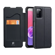 Etui i futerały do telefonów - Dux Ducis Skin X kabura etui pokrowiec z klapką Samsung Galaxy A03s czarny - miniaturka - grafika 1