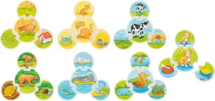 Goki Puzzle edukacyjne zwierzątka 56811 - Puzzle - miniaturka - grafika 1